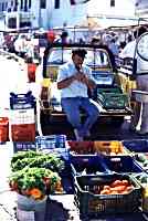 The man of vegetable sale