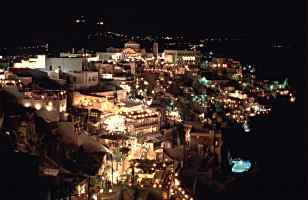The night view of a FIRA town